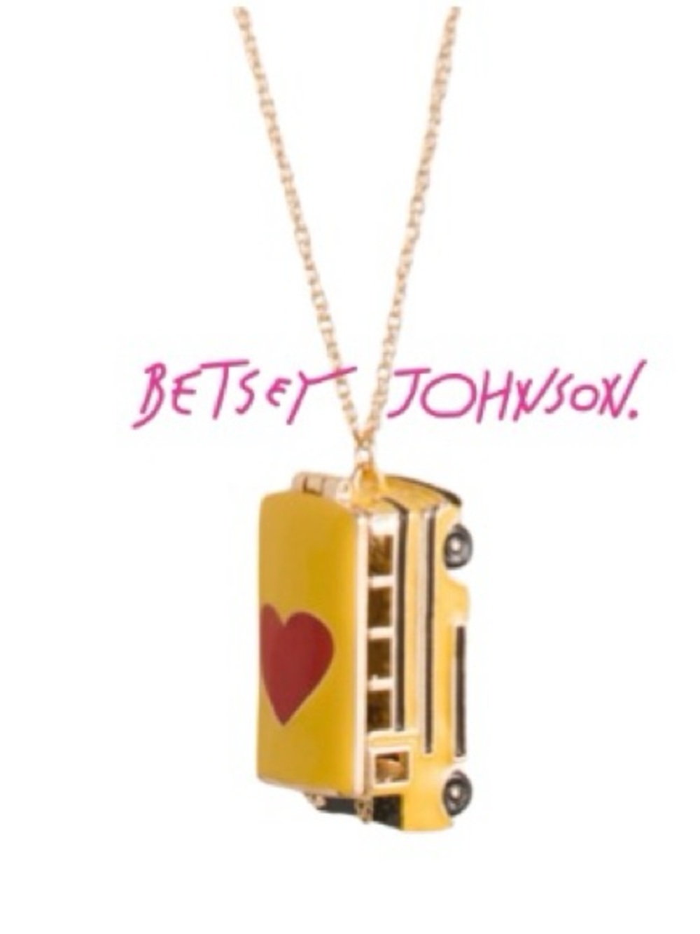 BETSEY JOHNSON Bus Stop Necklace